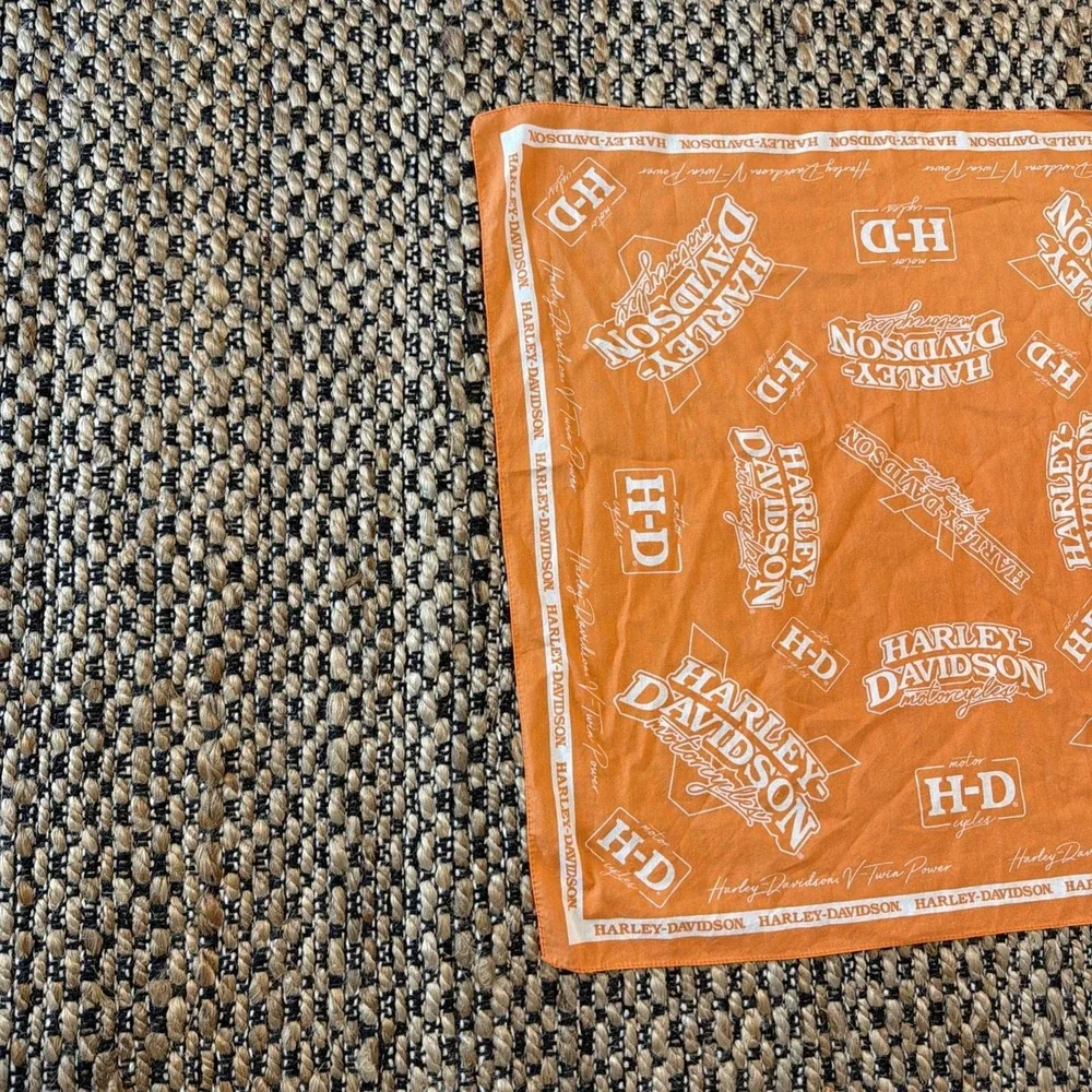 Harley Davidson Unisex Orange Bandanna
